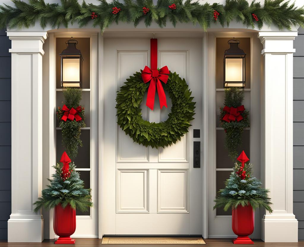 what size wreath for double front door