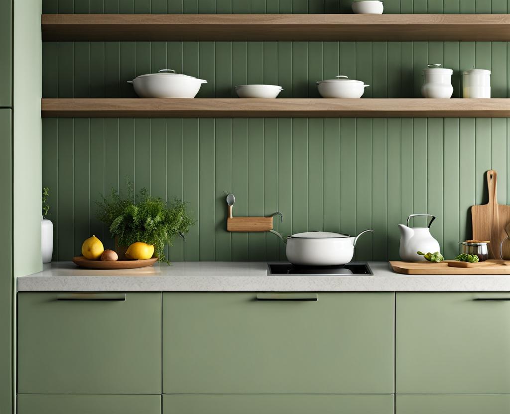 kitchen sage green paint