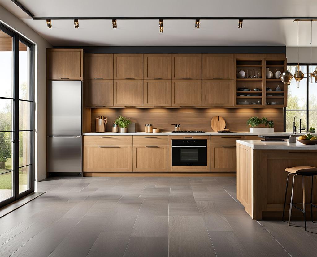kitchen cabinet and flooring ideas