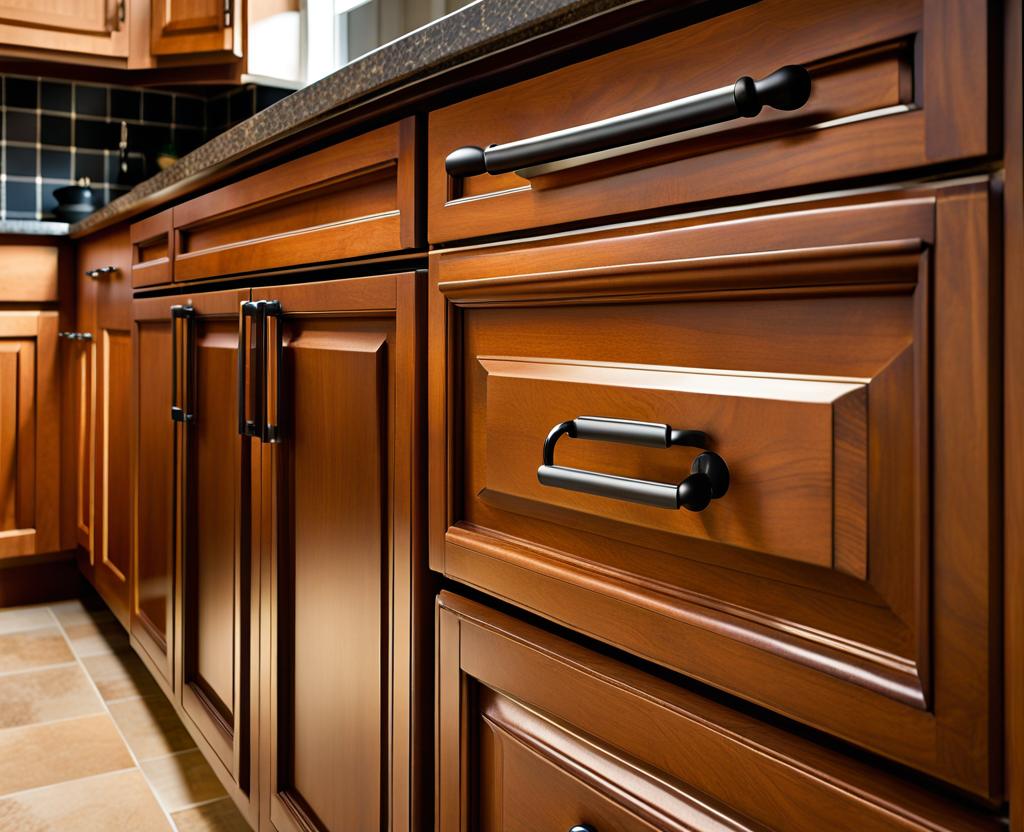 placement of kitchen cabinet knobs