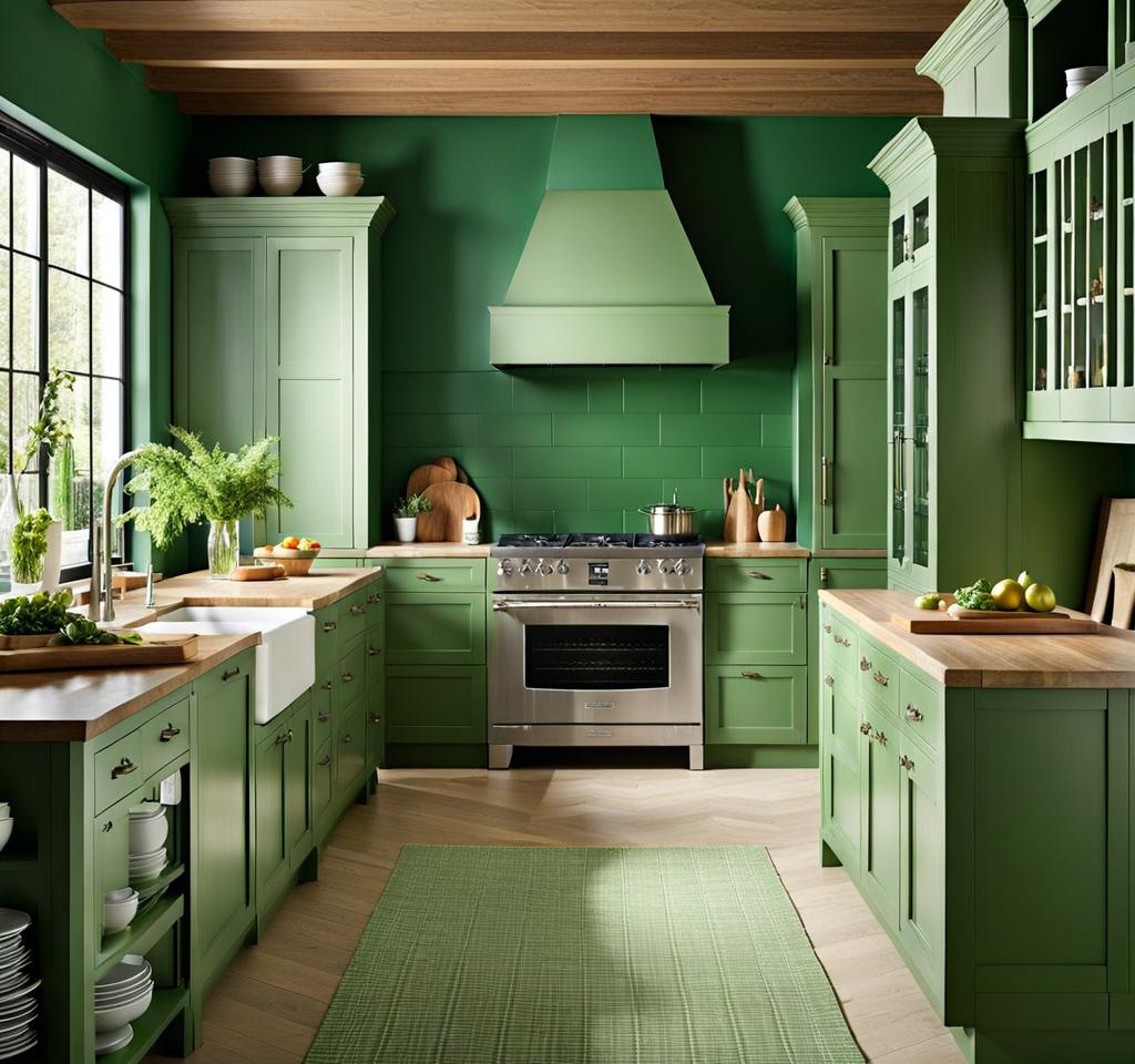 green kitchen paint color ideas