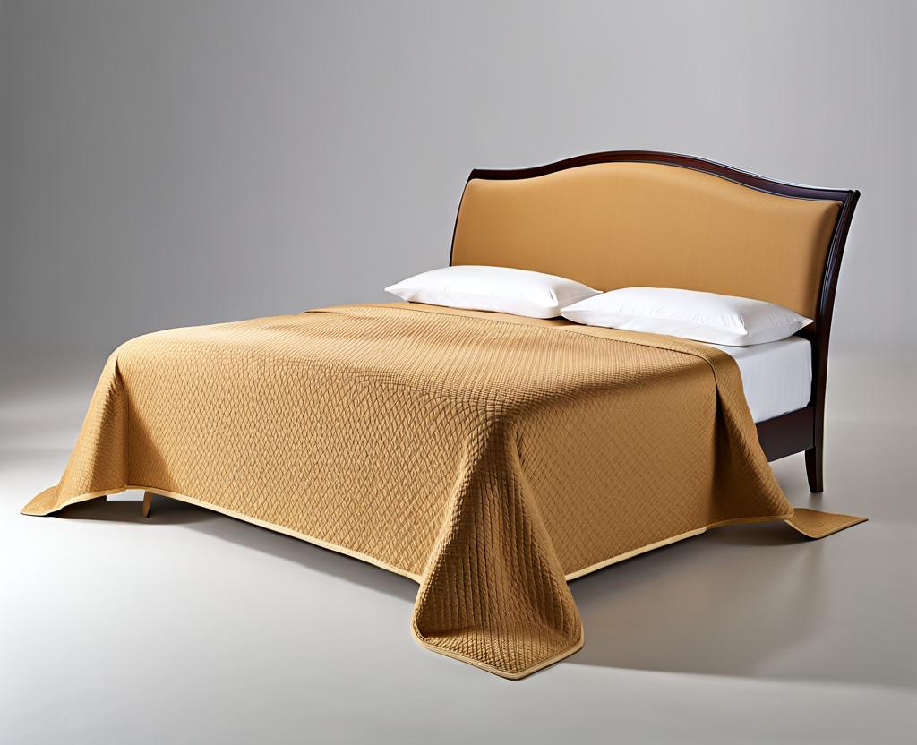 split corner bedspread for footboard