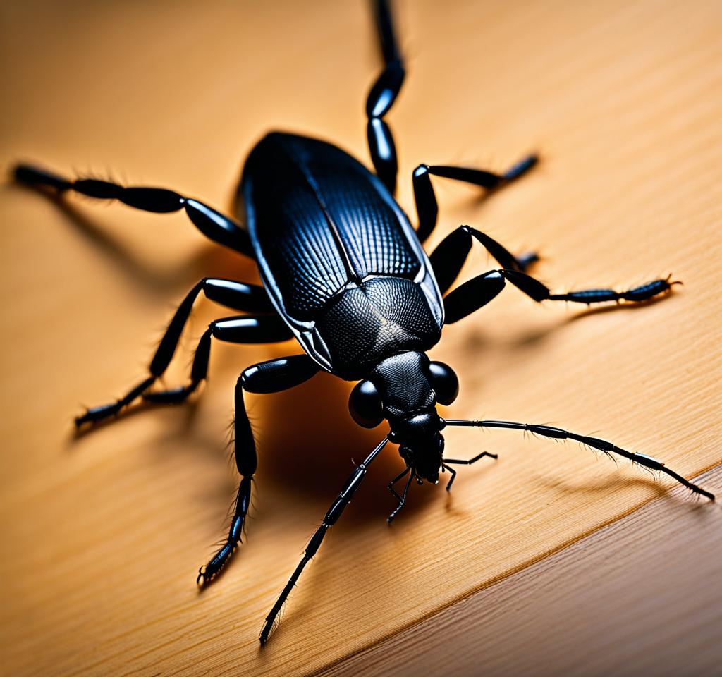 small black insect in kitchen