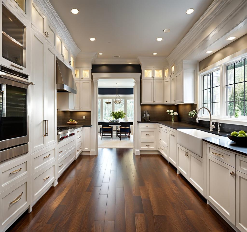 white kitchen cabinets flooring ideas