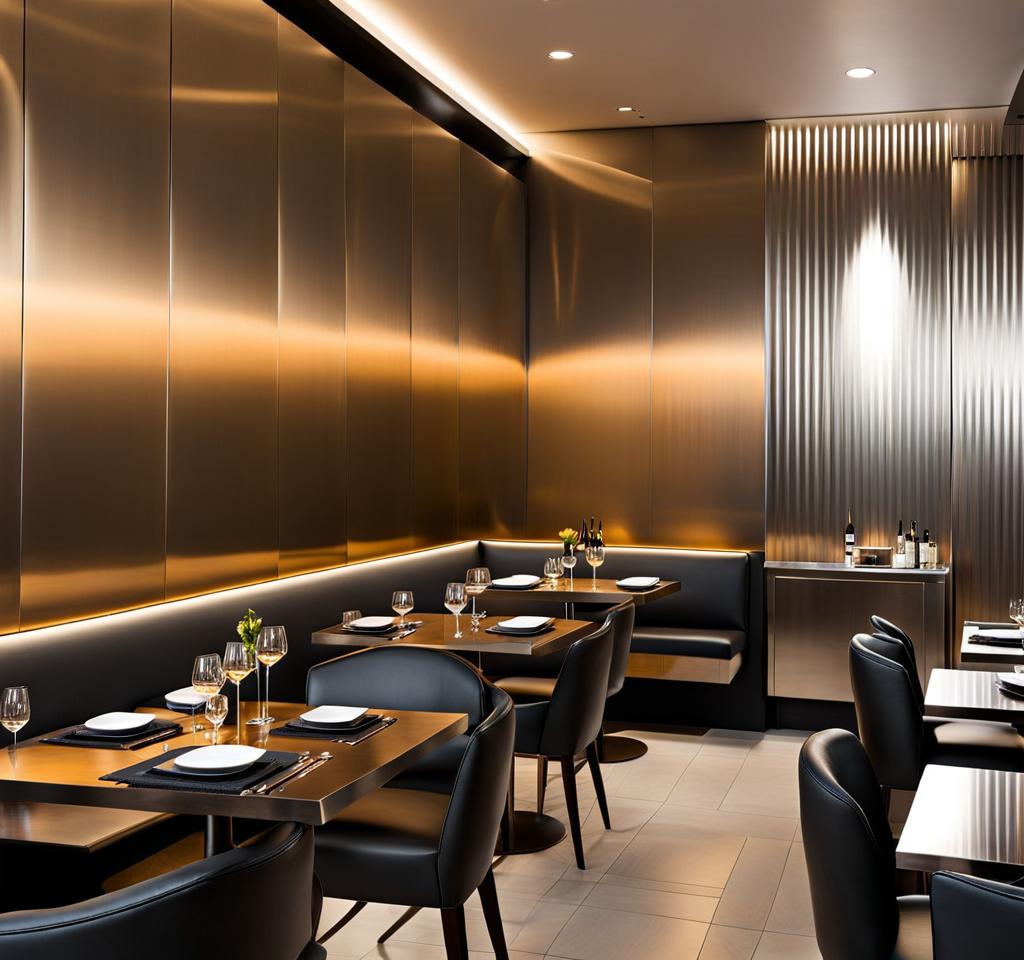 stainless steel wall panels for restaurants