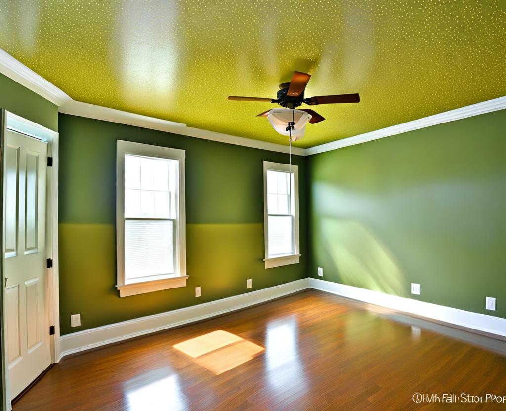 paint popcorn ceiling with roller