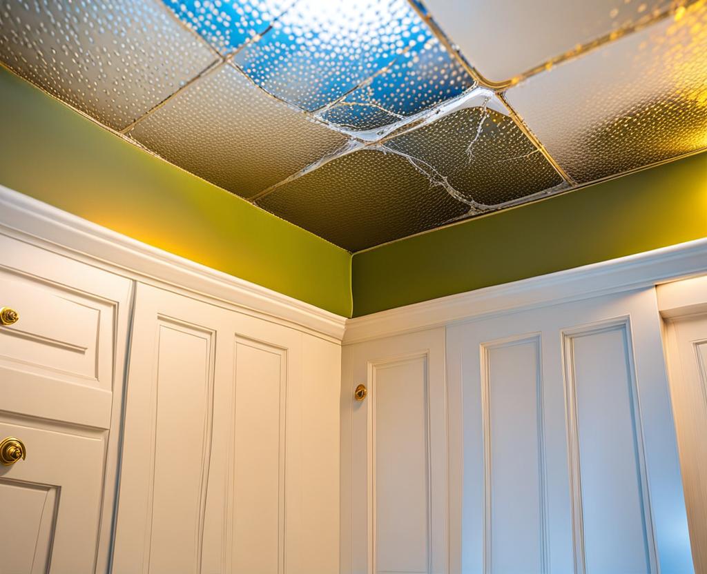 what causes mold on bathroom ceiling