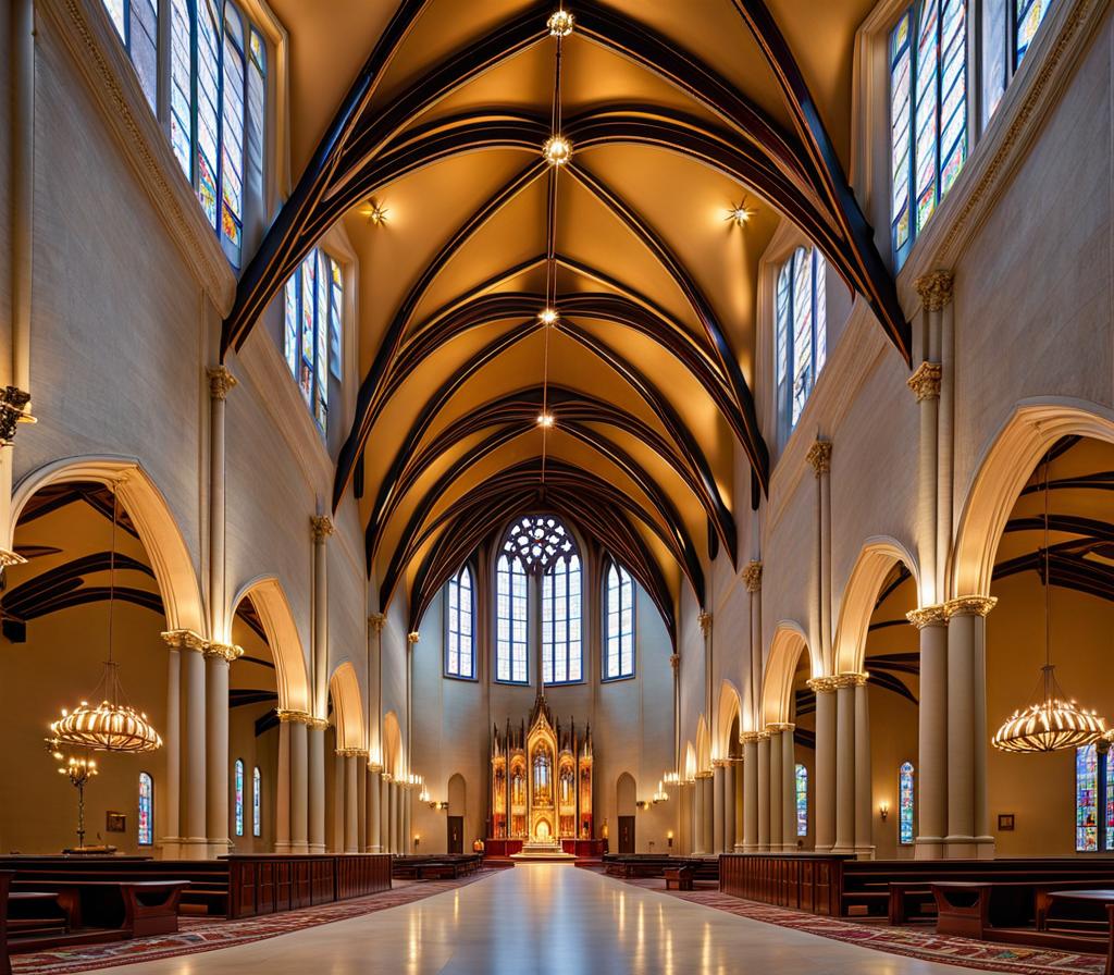 cathedral ceiling lighting ideas