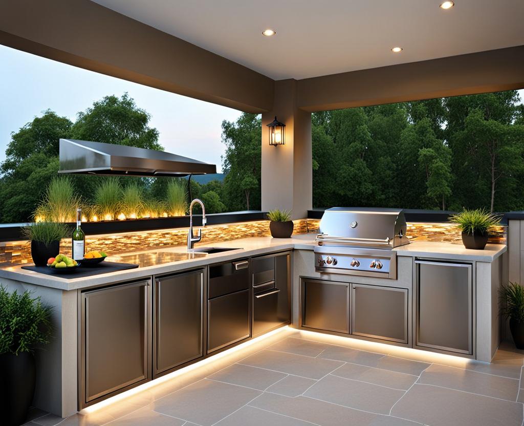 best material for outdoor kitchen frame