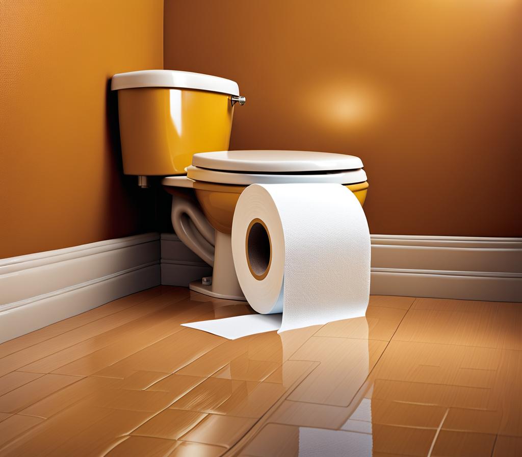 flush toilet paper with septic tank
