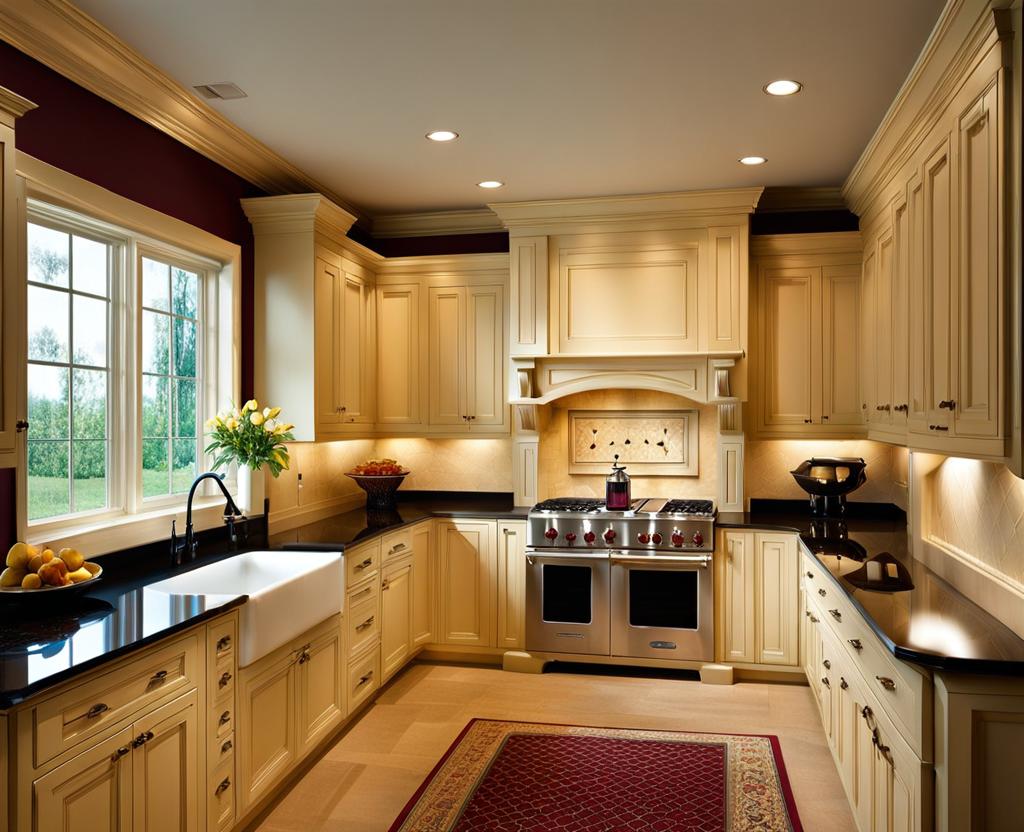 wall color with cream cabinets