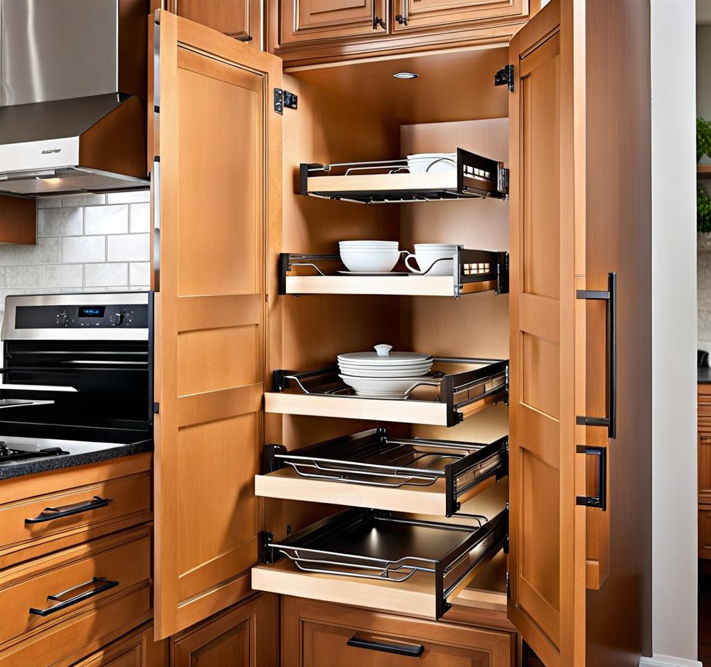 installing pull out shelves in kitchen cabinets