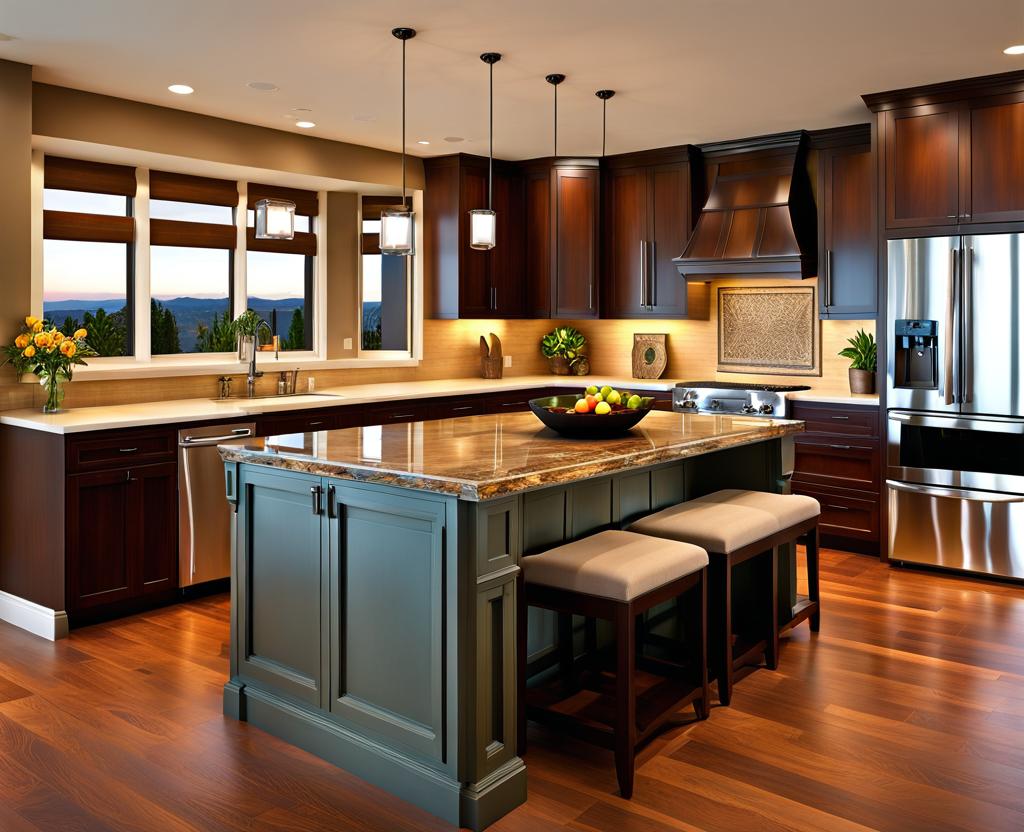 kitchen island different countertop