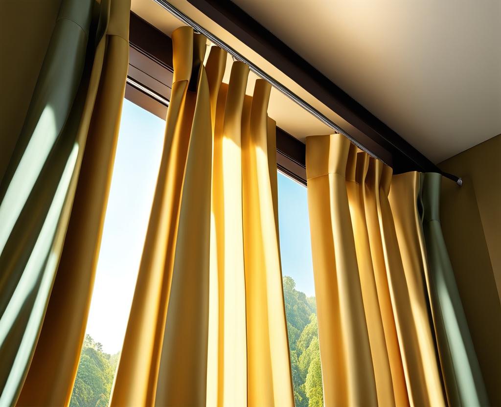 how to hang curtains on corner windows