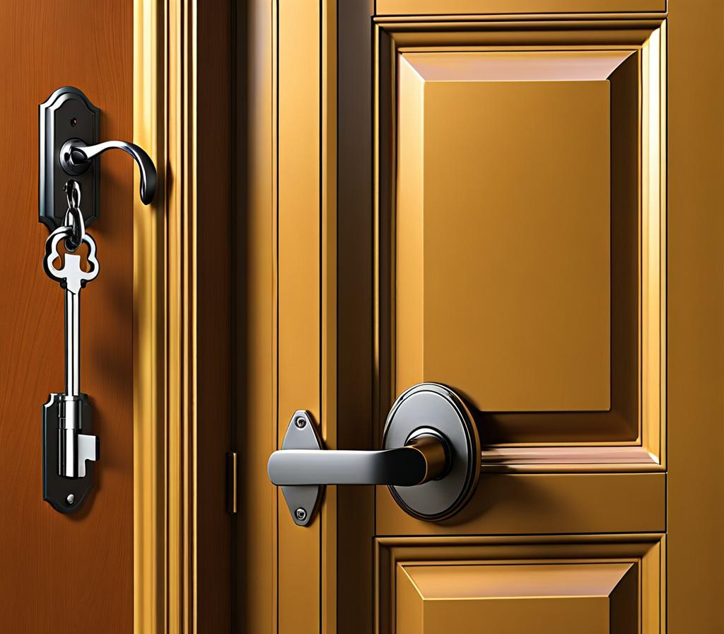 how to unlock bedroom door without key