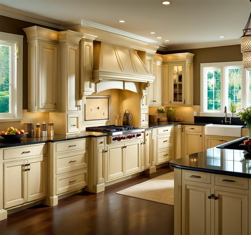 cream cabinets what color walls