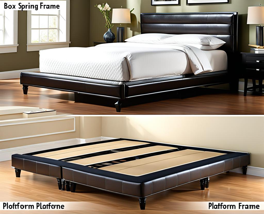 box spring vs platform bed frame