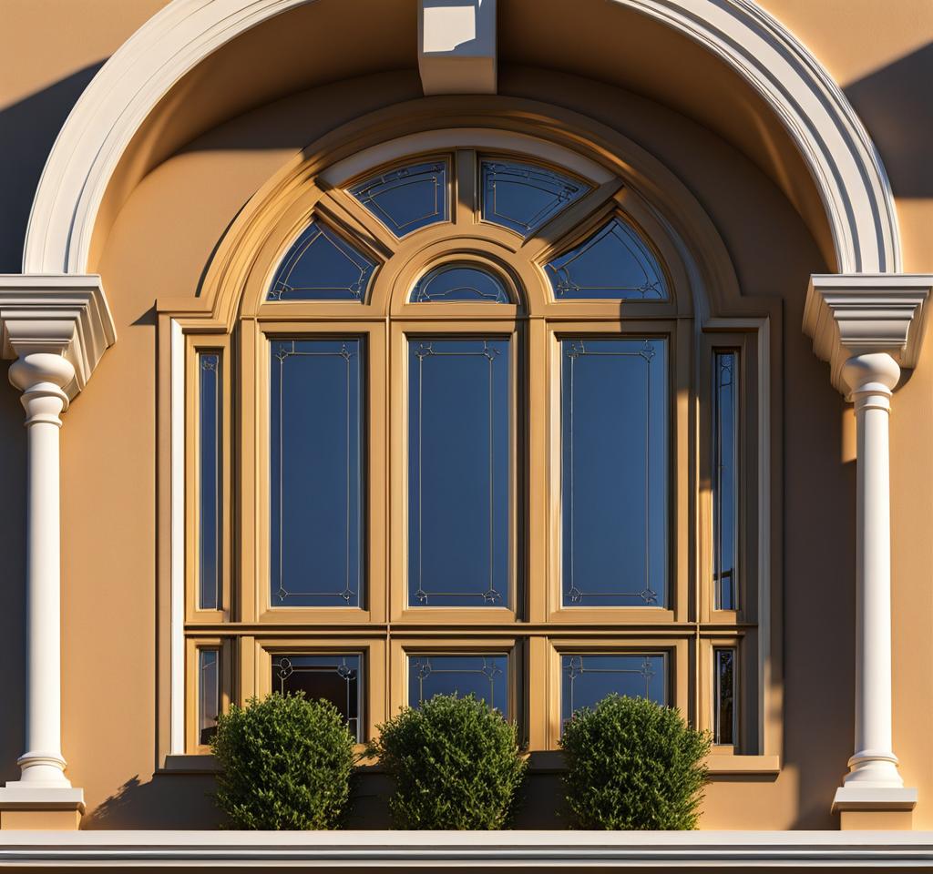 arched window trim exterior