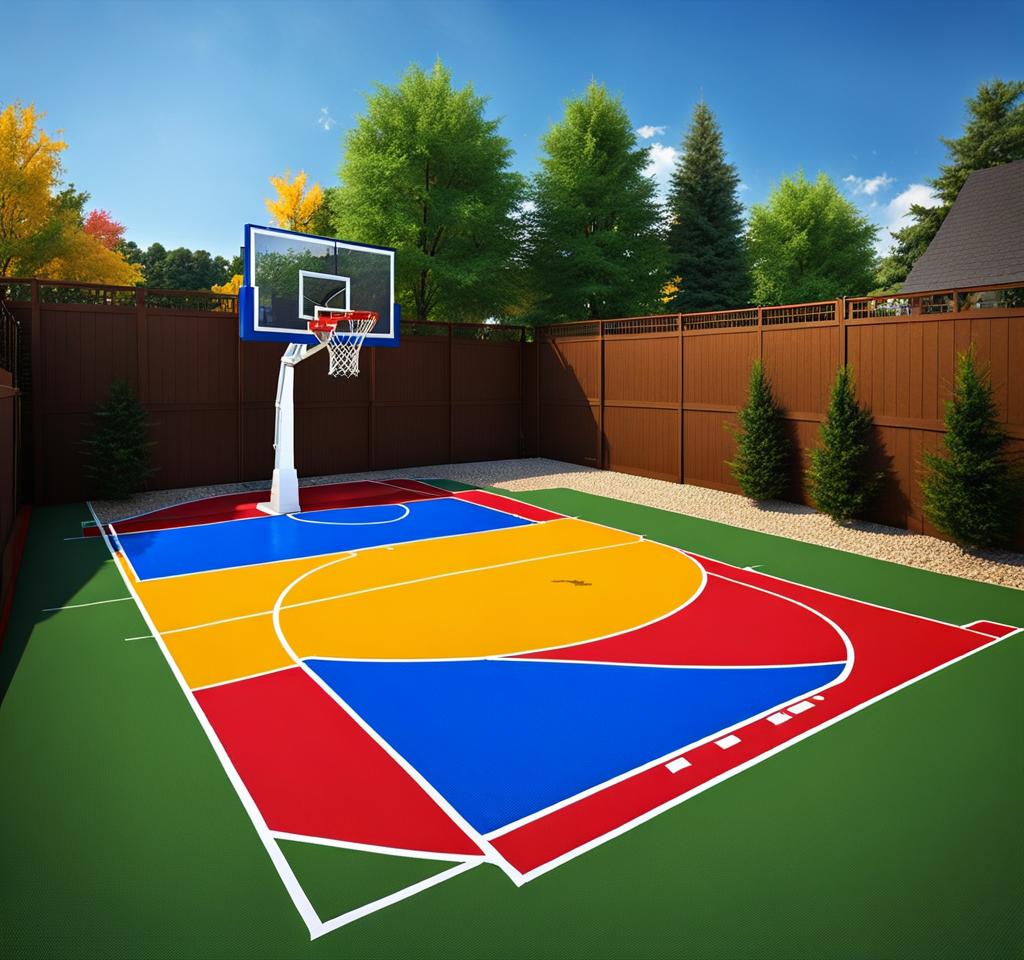 build backyard basketball court without concrete