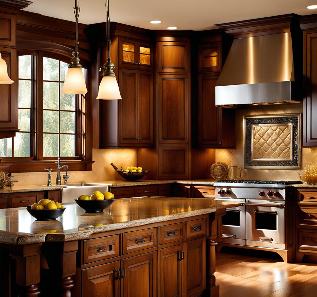 shine up oak cabinets