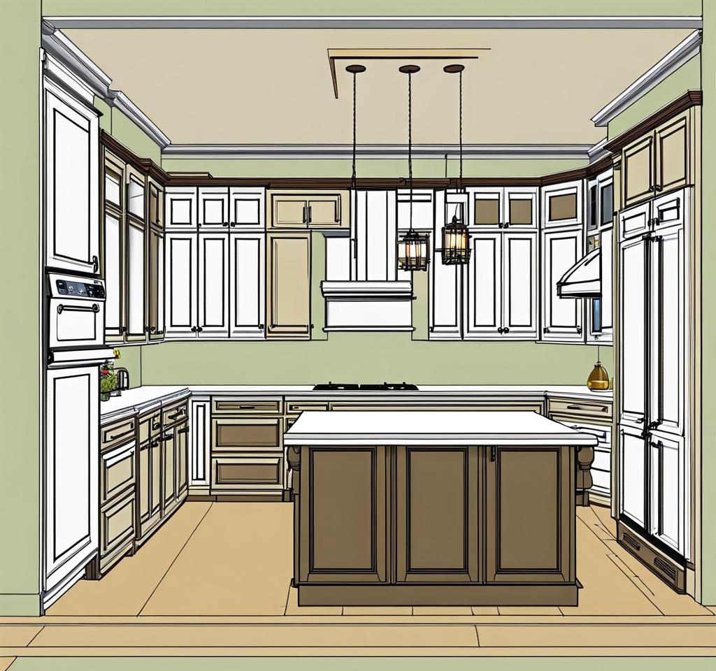 kitchen floor plans with dimensions