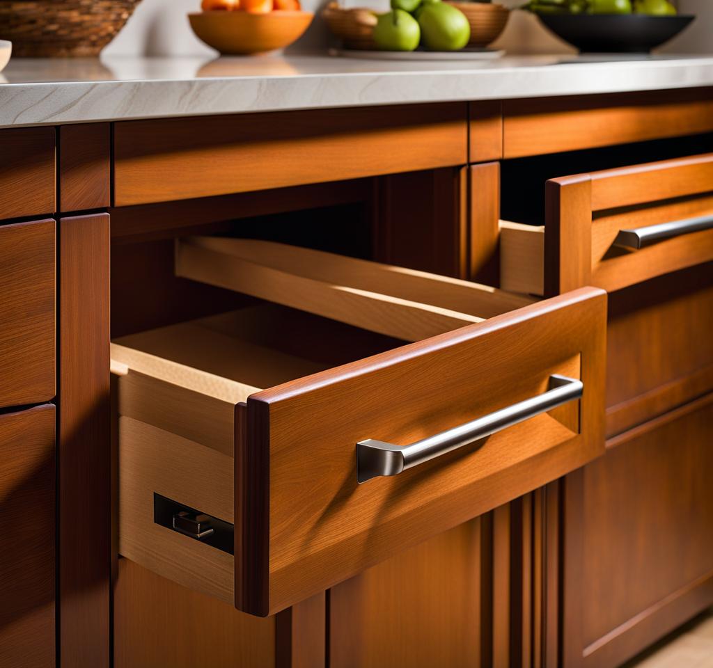 cabinet drawer handle placement