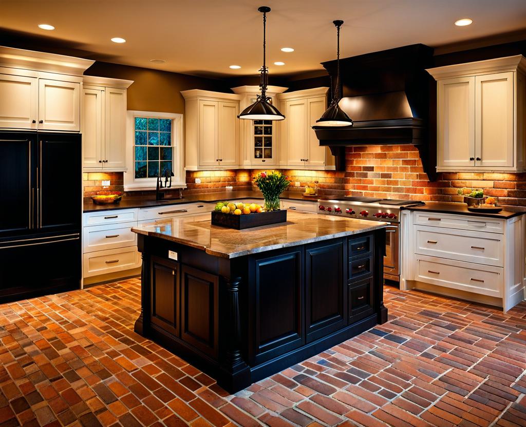 brick pavers for a kitchen