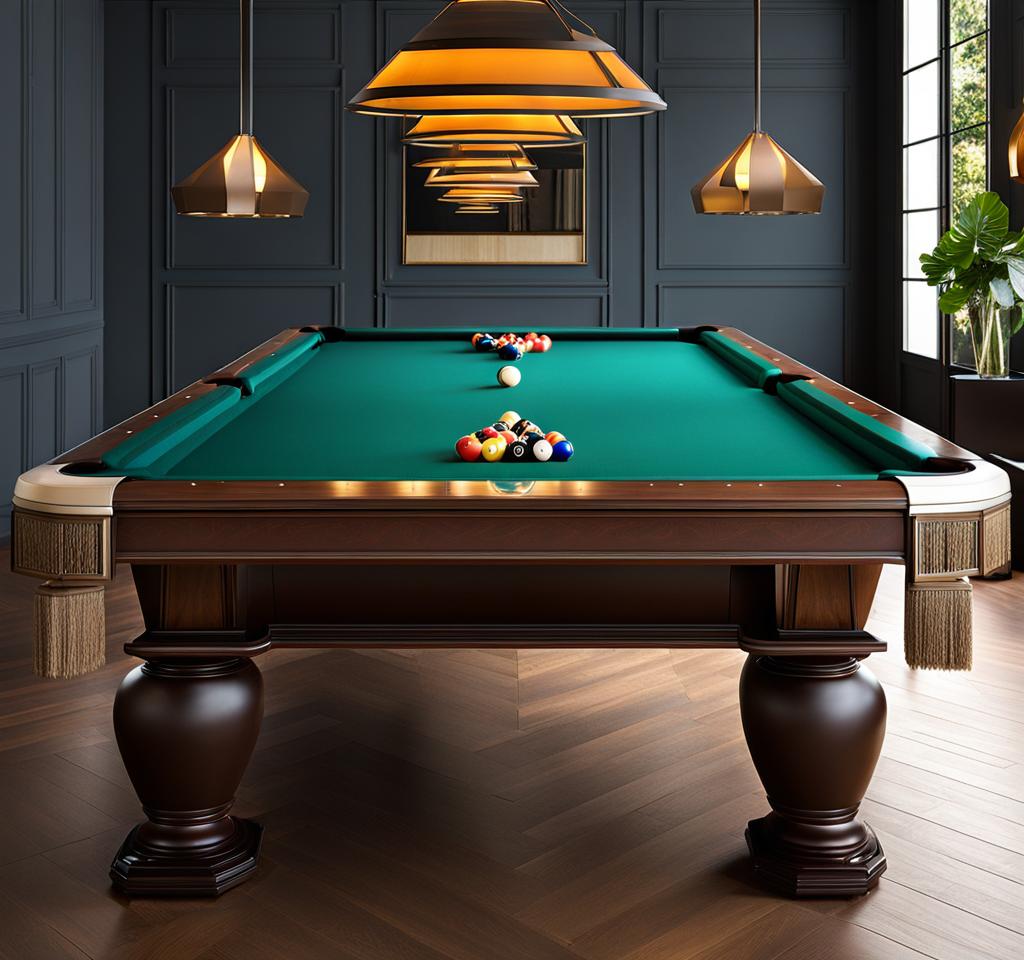 most common pool table size