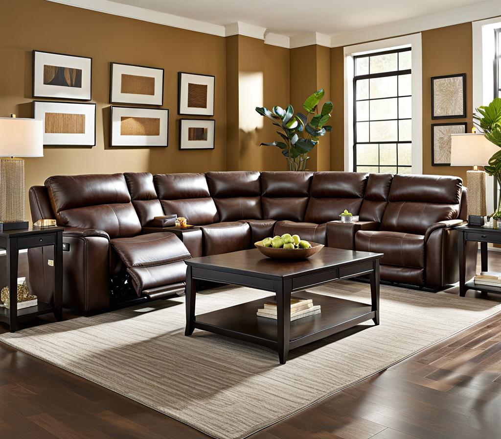 crescent place power reclining sectional