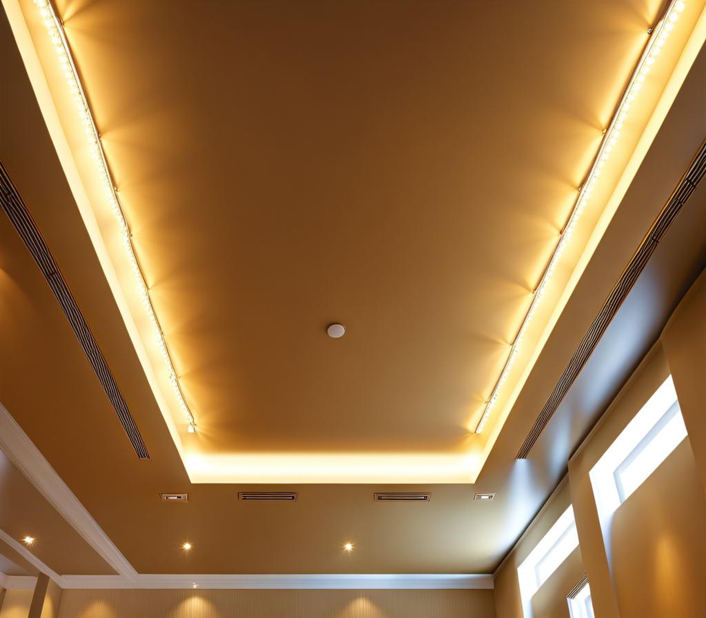 track lighting on vaulted ceiling