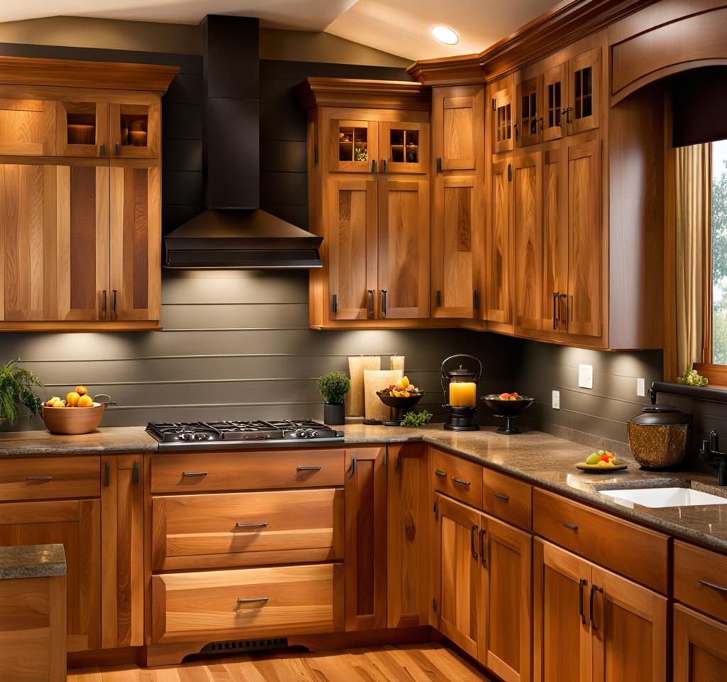 hickory vs oak cabinets