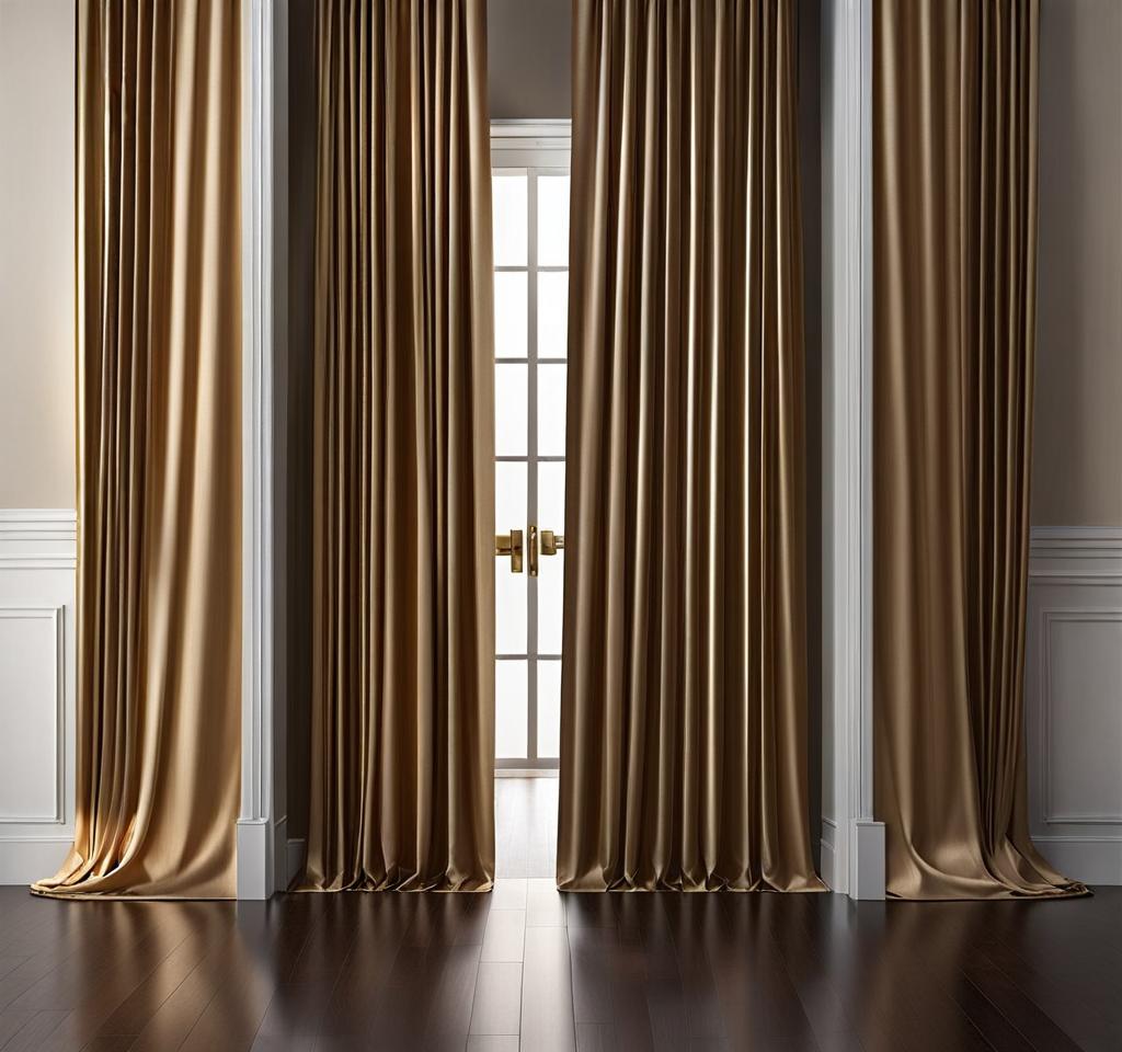 sound deadening curtains on an interior door