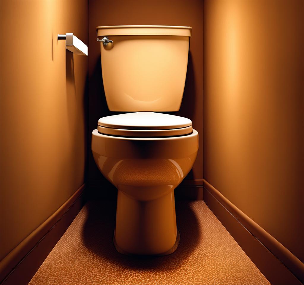 toilet tank water is brown