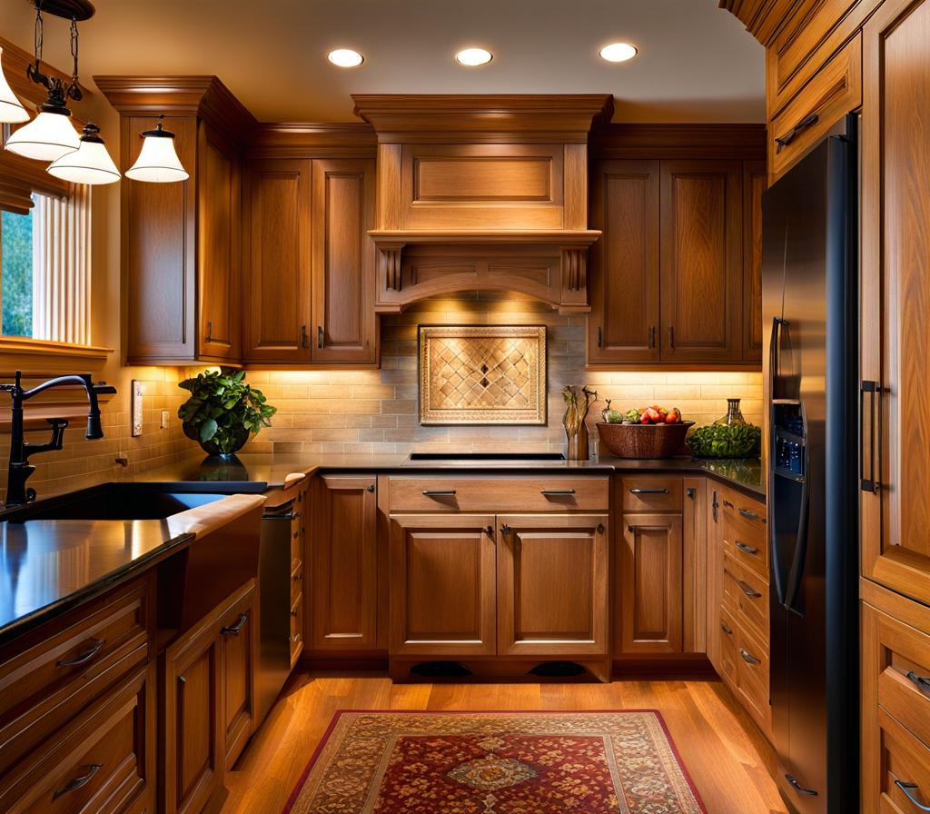 painting oak cabinets with grain showing