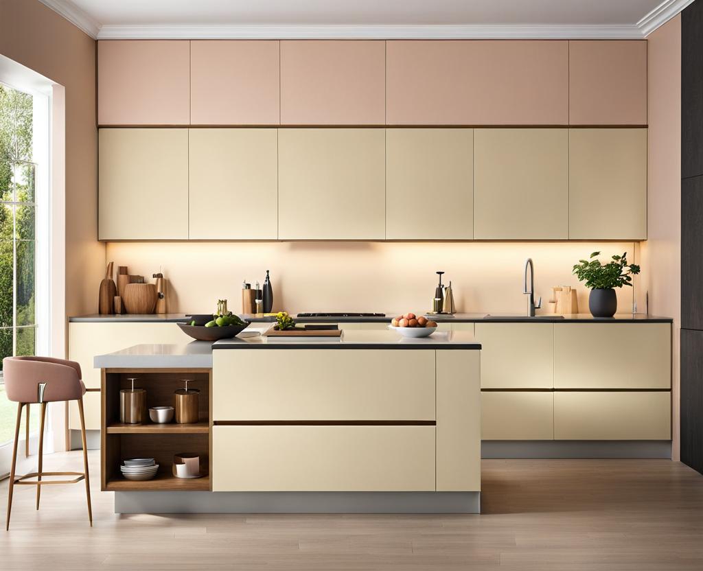 wall color for cream cabinets