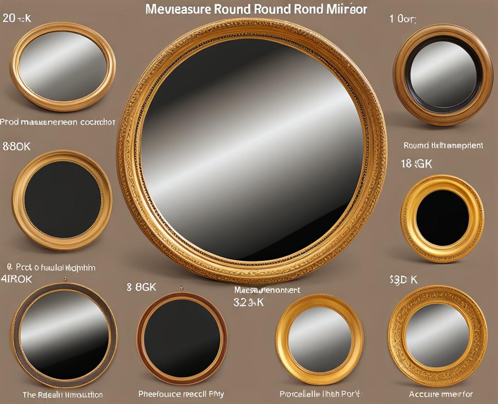 how to measure round mirror