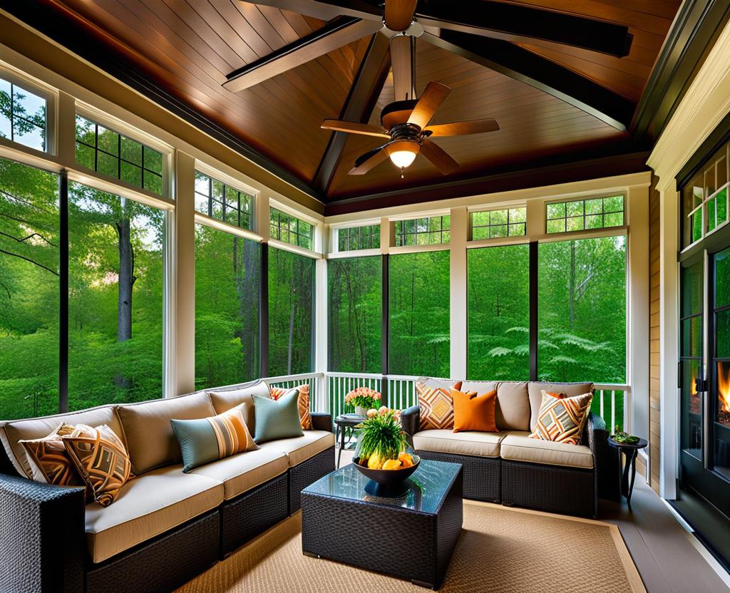 screened porch ceiling ideas