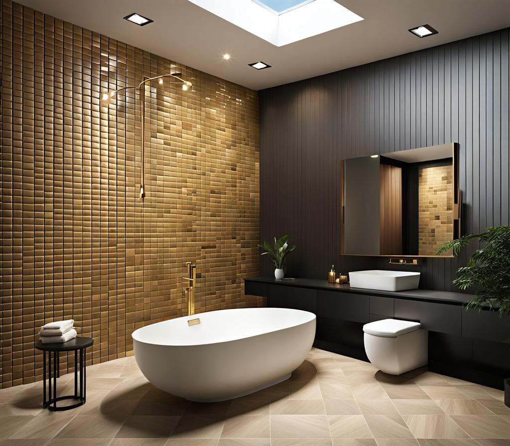 bathroom tile feature wall ideas