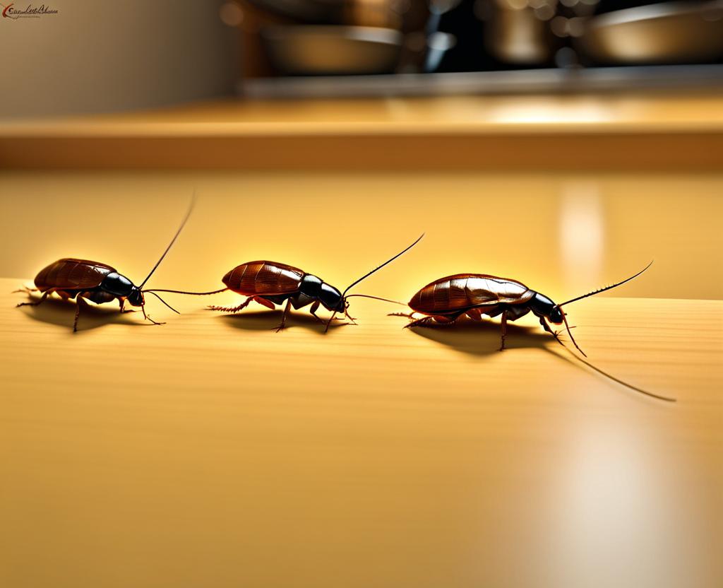 little cockroaches in kitchen