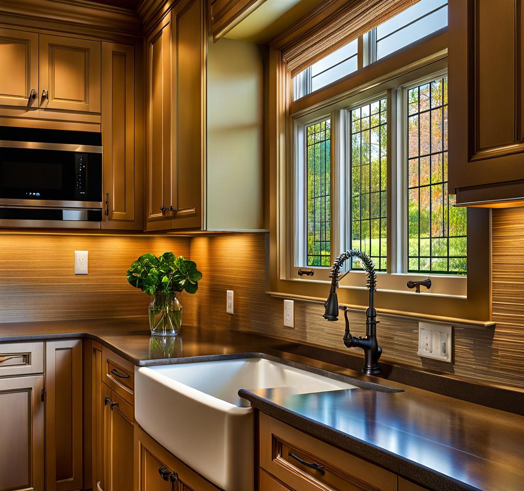 kitchen window treatments over sink