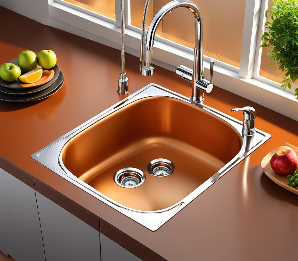 slow draining kitchen sink