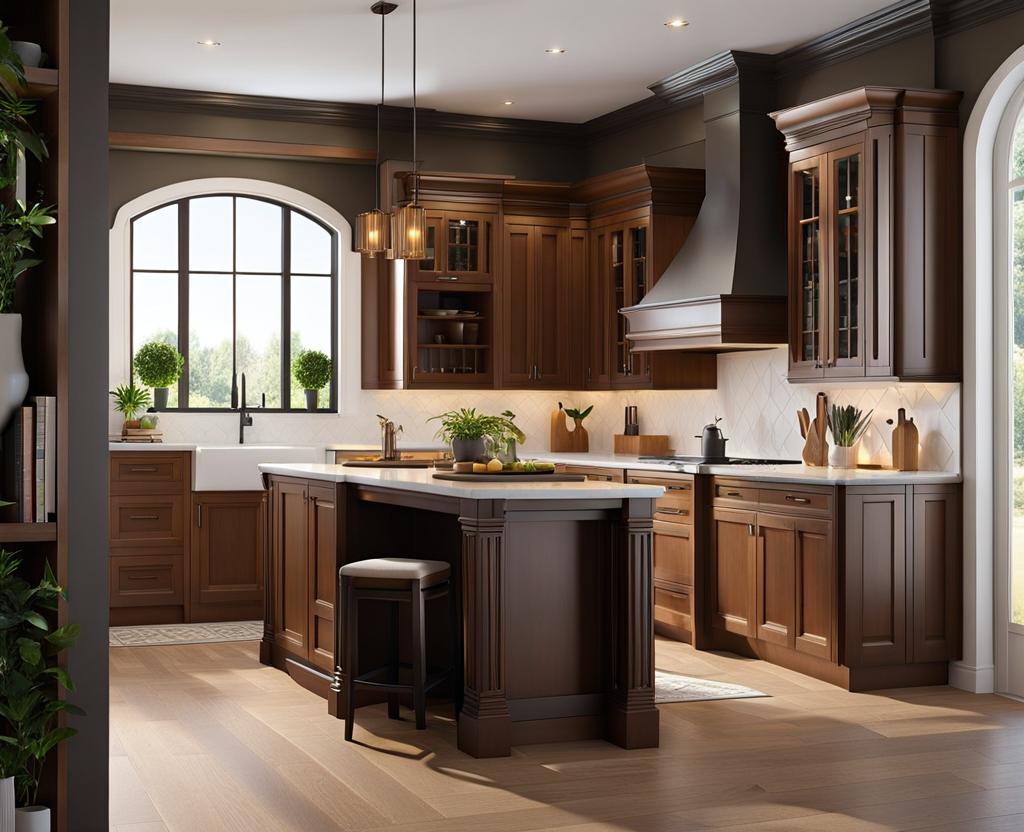 kitchen with pillar ideas