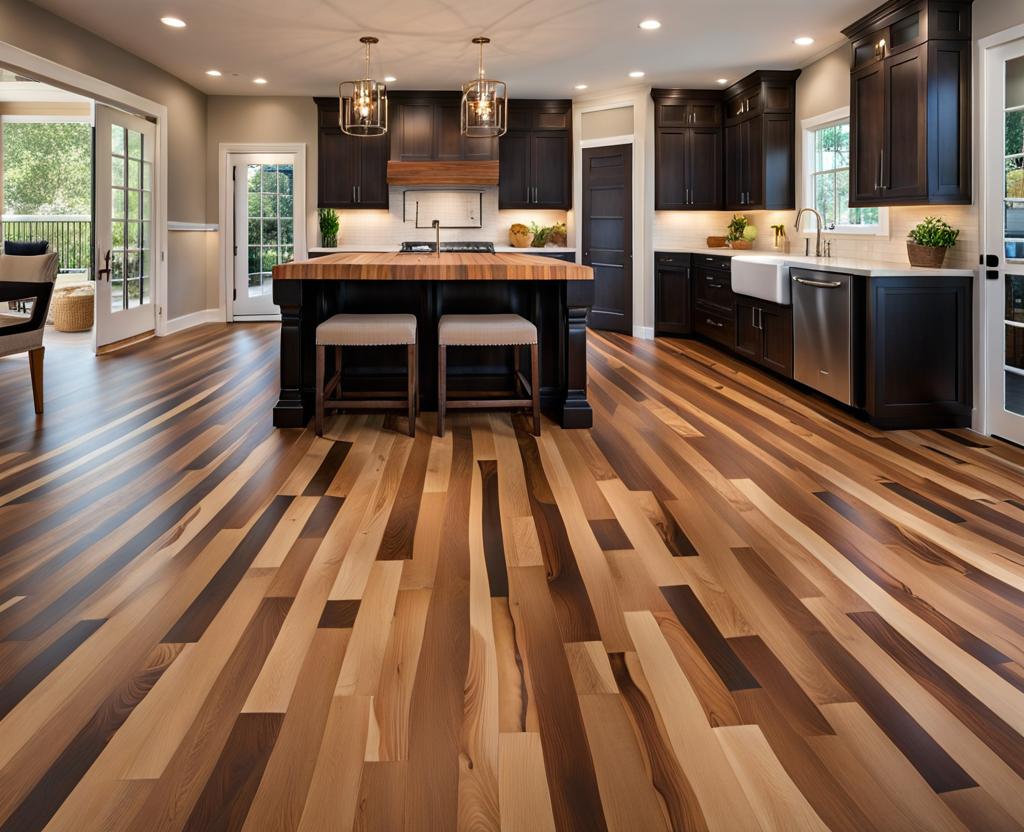 butcher block floor and decor