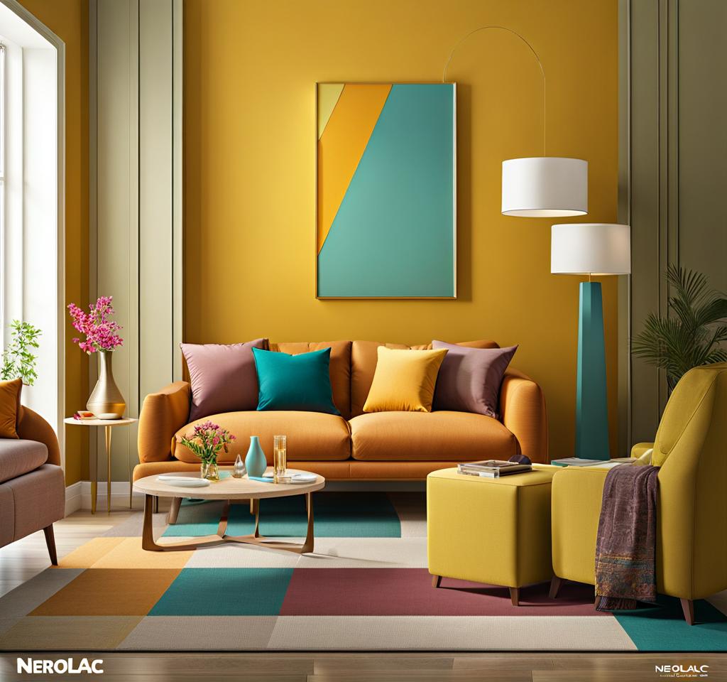 nerolac colour combination for living room