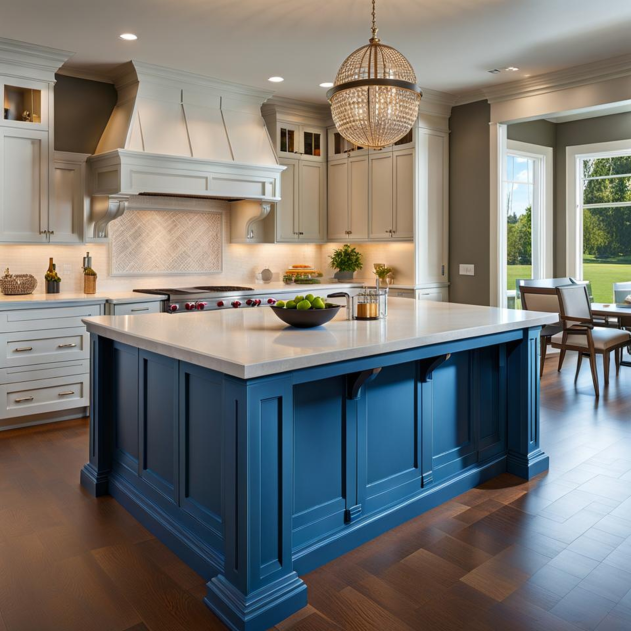 how big is a standard kitchen island