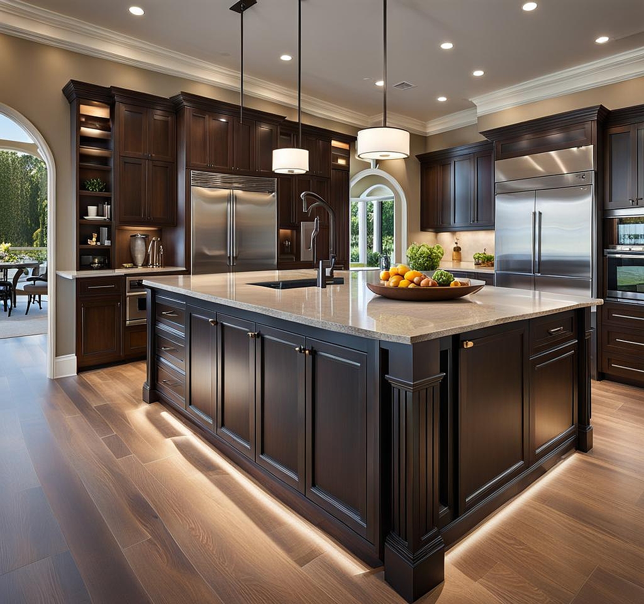 legroom for kitchen island seating