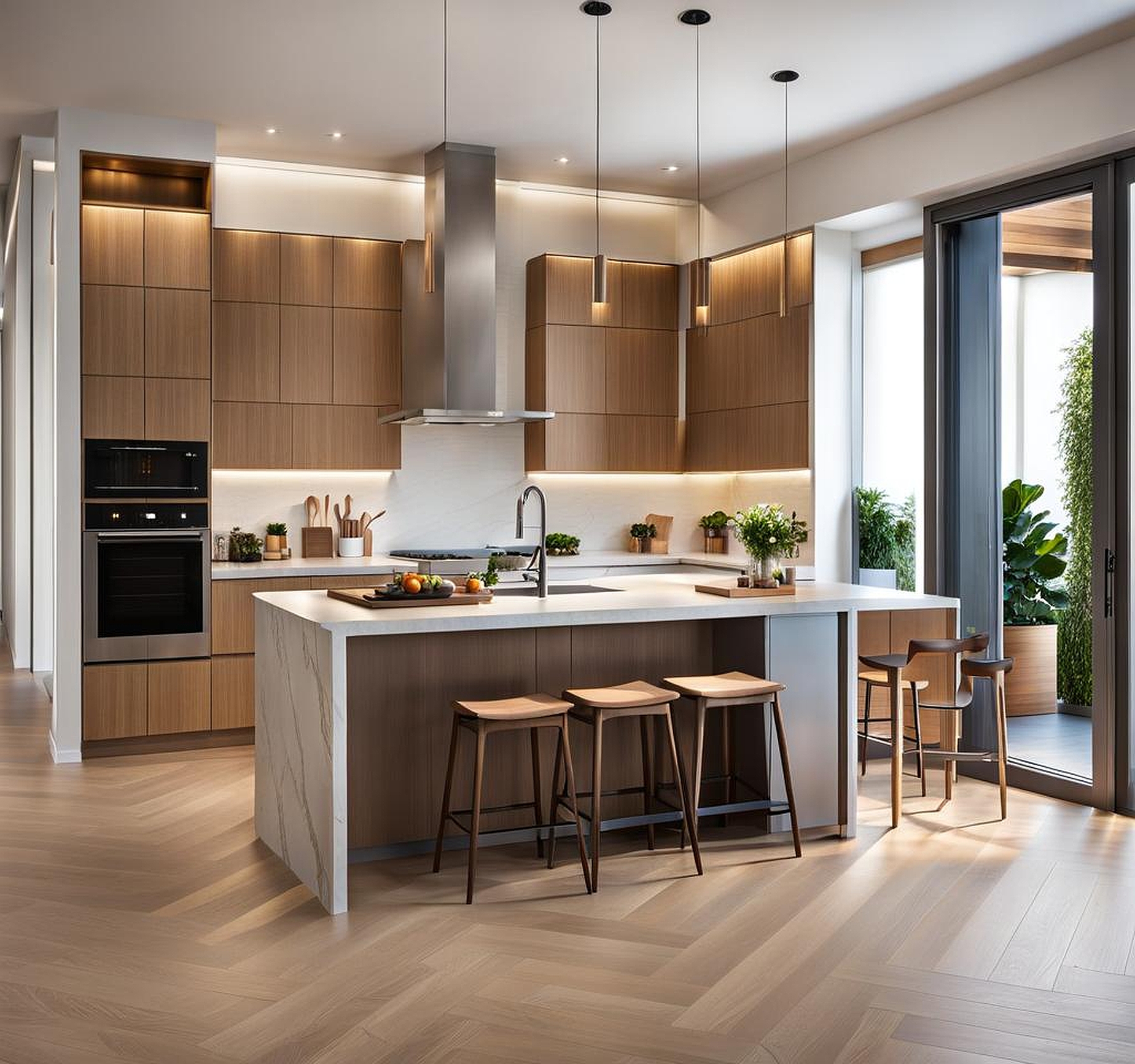 small kitchen open floor plan