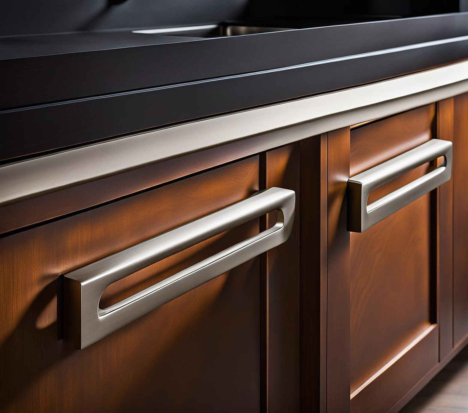 standard cabinet handle placement