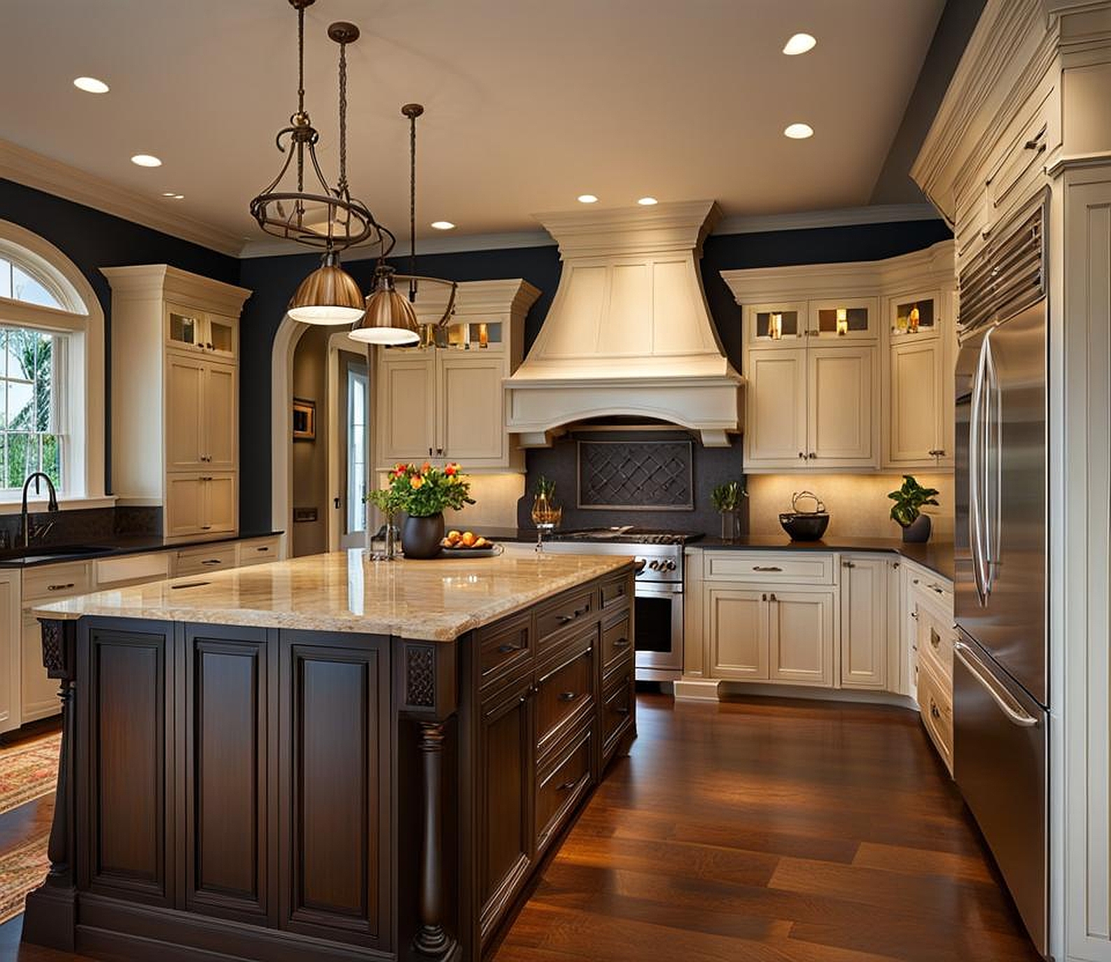 traditional kitchen designs with islands