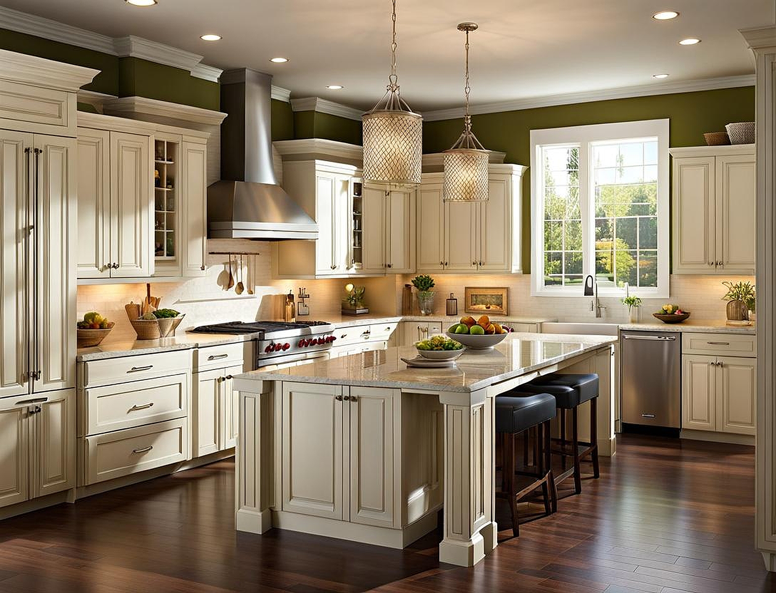 what color paint goes with white cabinets